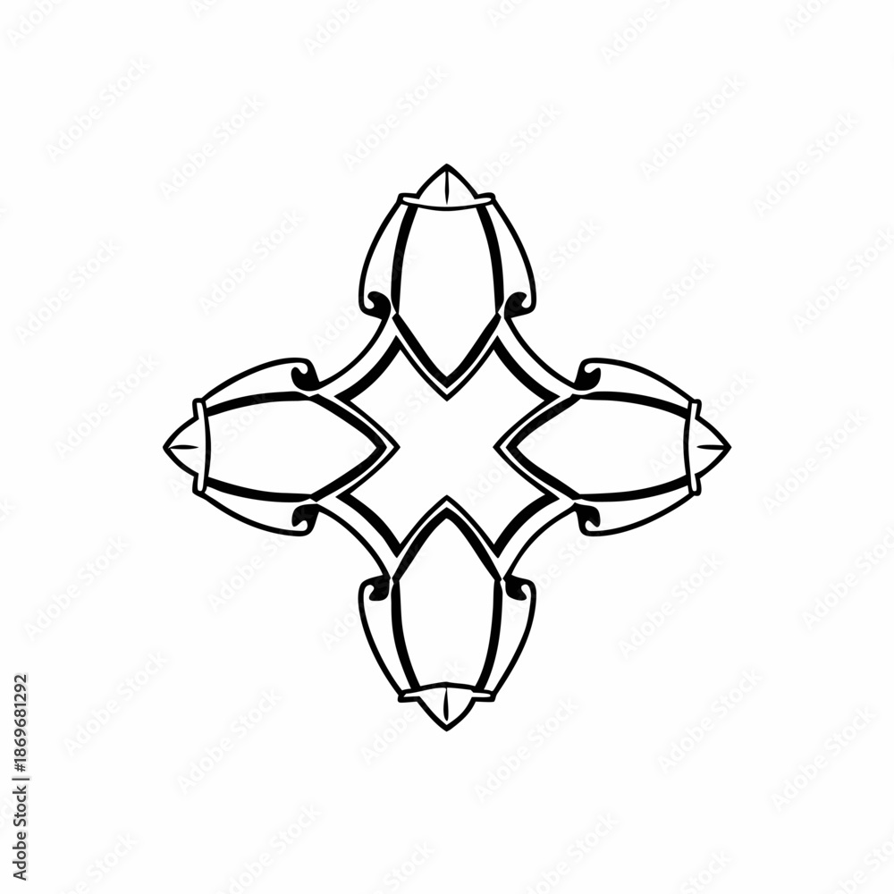 Obraz premium silver star on white