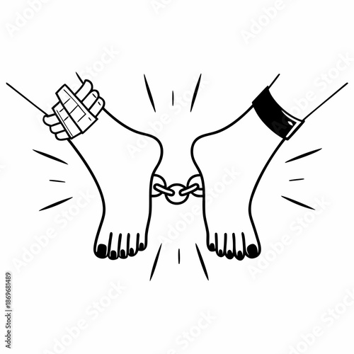 hands holding hands vector illustration