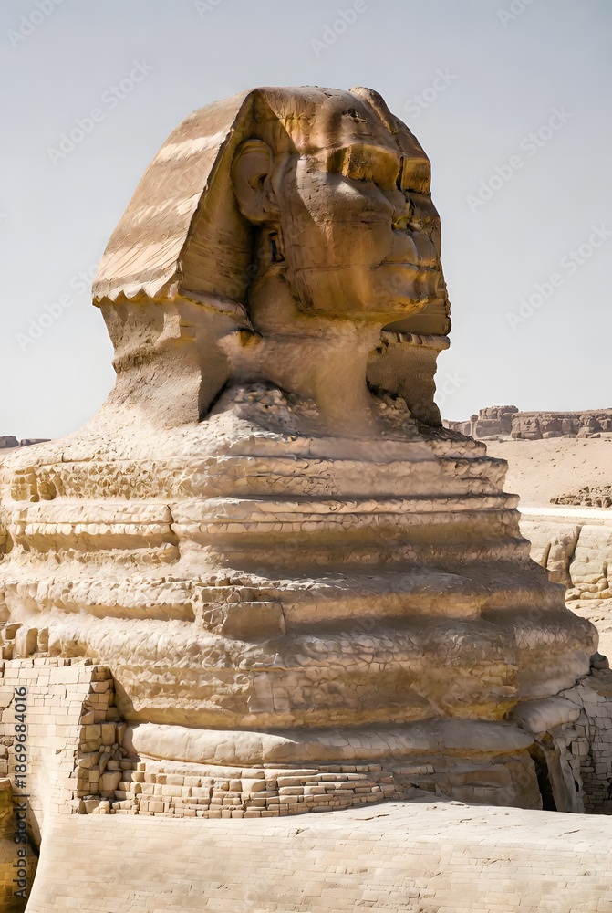 Fototapeta premium The Great Sphinx of Giza – Timeless Guardian of Ancient Egypt