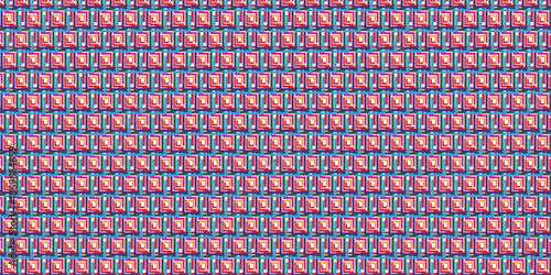 Seamless geometric pattern with abstract shapes and repeating modern design for fabric wallpaper and surface use