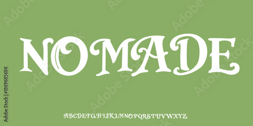 FONT NOMADE FOR DESIGN VINTAGE 90'S NATURE ART