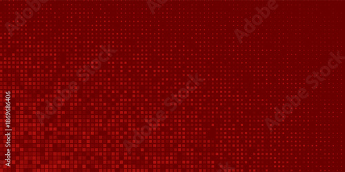 Abstract halftone gradient background of small stars, in red colors