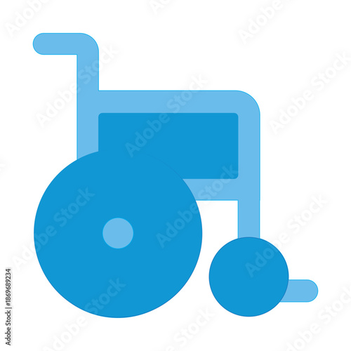 Illustration vector graphic of a Wheelchair accessibility Icon | Dual Tone icon