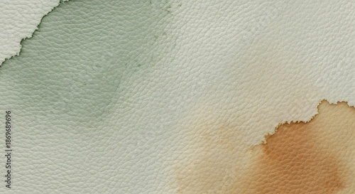 Leather texture with green and brown stain