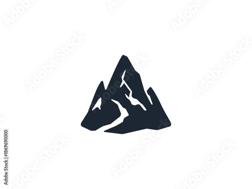 Elevated Sacred Mountain Silhouette Vector