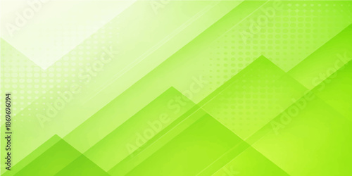 Abstract green geometric background with triangle patterns