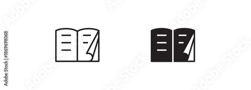 Book icon Education icons button, vector, sign, symbol, logo, illustration, editable stroke and flat design style isolaated on white linear pictogram