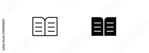 Book icon Education icons button, vector, sign, symbol, logo, illustration, editable stroke and flat design style isolaated on white linear pictogram