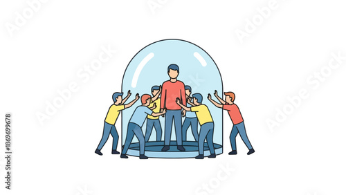 Protected Leader Under Dome, Team Support Concept