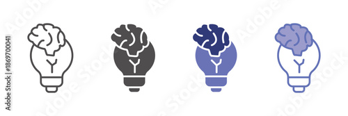 Creativity collection of icon styles