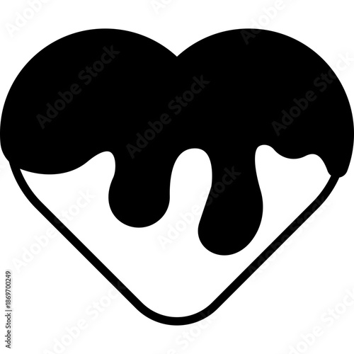 Love Chocolate Solid Icon