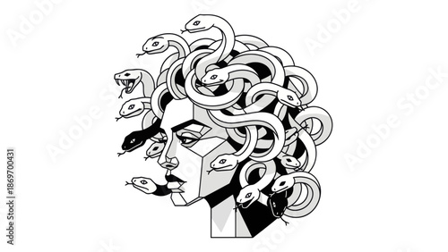 Medusa Head with Snakes, Mythological Creature
