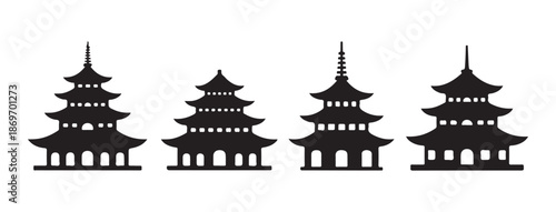 Islamic religious icons set featuring ramadan lantern mosque quran and praying hands silhouettes art