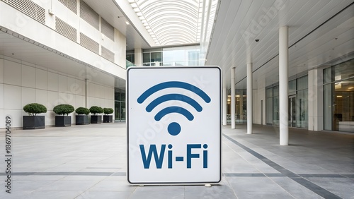 wifi banner logo technology