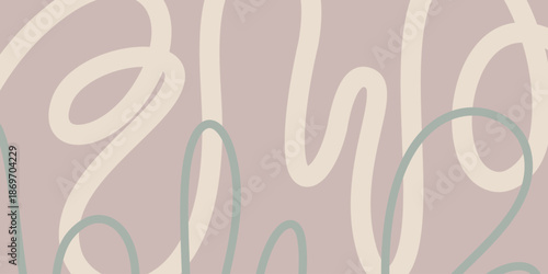 Artystyczne tło z organicznymi pętlami.