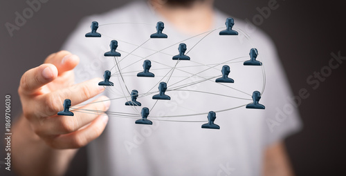 Concept of a digital networ...