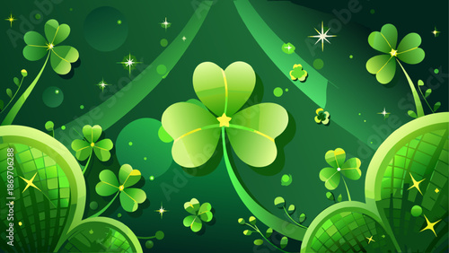 Celebrating st. patrick's day with lucky shamrocks