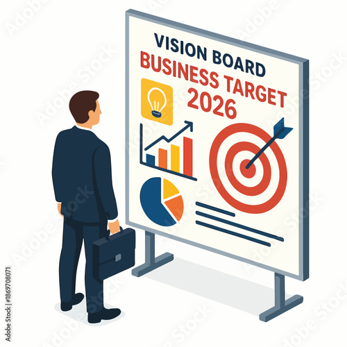 business people create a target vision board in 2026