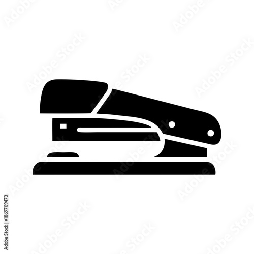 Black stapler clipart simple office supply