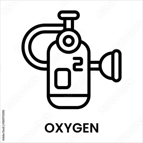 a Simple black line icon of 