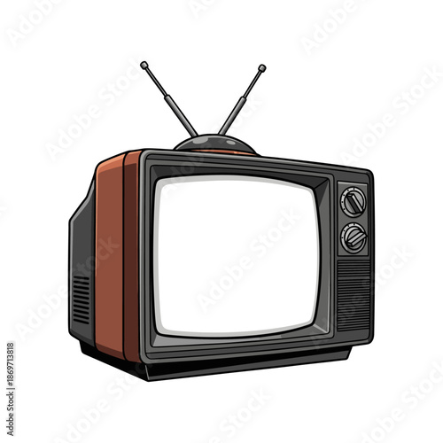 vintage tv set