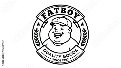 Fatboy Quality Goods Logo A Classic Emblem of Excellence.