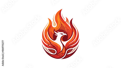 Fiery Phoenix Rising A Symbol of Rebirth and Transformation 3.