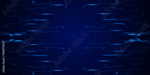 vector futuristic circuit board , Electronic motherboard , Communication and engineering concept , Hi-tech digital technology concept	

