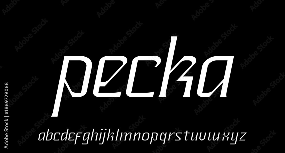 Obraz premium UNIQUE luxury and elegant font glamour style