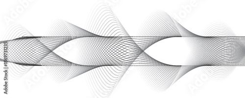 Abstract vector illustration featuring smooth wave lines on a transparent background High-Quality Vector Illustration for Use in Tech Startup Branding, Software Interfaces, Innovation Presentations,