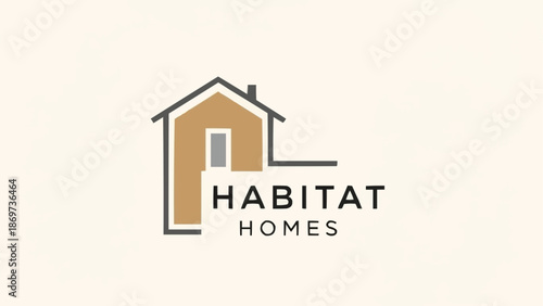 Habitat Homes Logo with House Icon and Text.