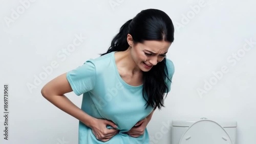 Severe menstrual cramps and irregular periods in women: hormonal imbalance, pcos, endometriosis causes. AI