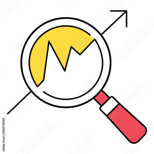 Vector Icon Representing Analytics Data Dashboard Metrics