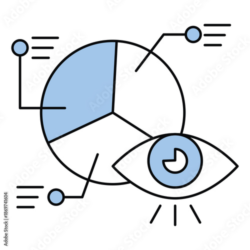 Monitoring Observation Vector Icon Analytical Review Process