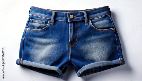 Stylish Blue Denim Shorts - A Trendy and Comfortable Summer Fashion Staple.