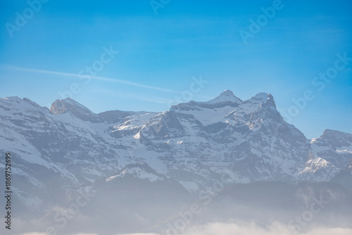 Stunning landscape of snow-...