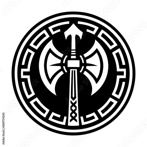  Glyph Style Ancient Coin Logo