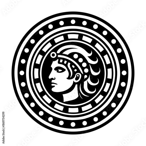 Glyph Style Ancient Coins Symbols 