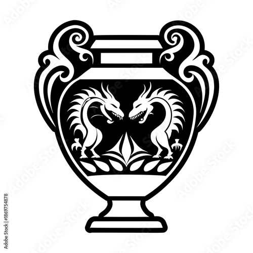 Glyph Style Ancient Vase Symbols