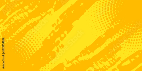 Modern Retro comic yellow background raster gradient halftone  stock vector mode