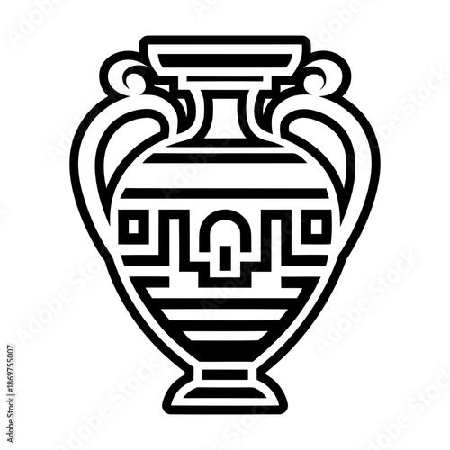 Glyph Style Ancient Vase Symbols