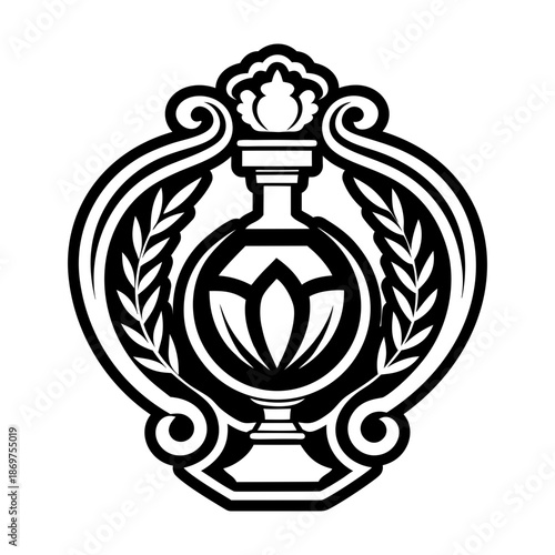 Glyph Style Antique Vase Icons 
