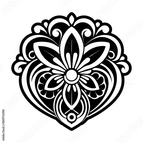 Antique Brooch Glyph Style Logos
