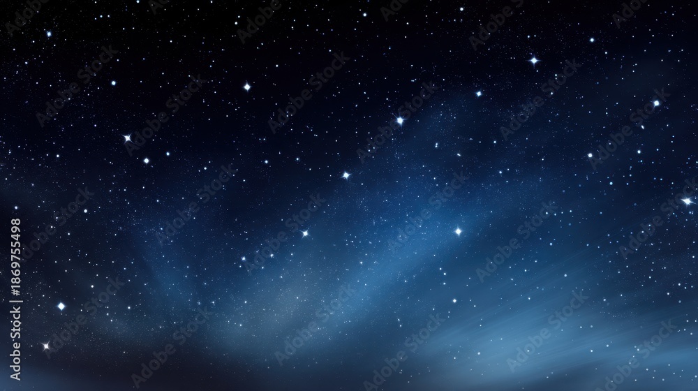 Obraz premium Stunning Night Sky Filled with Stars and Subtle Gradients of Blue for Creative Projects and Visual Artworks