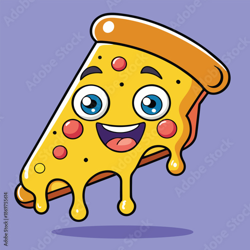 design logo vector cartoon mascot icon pizza