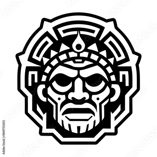 Glyph Style Antique Mask Icons