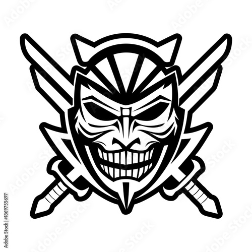 Glyph Style Antique Mask Symbols