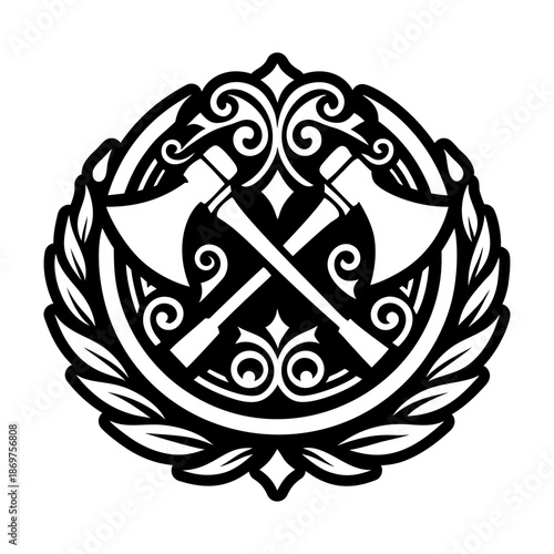 Glyph Style Double Axe Logos 