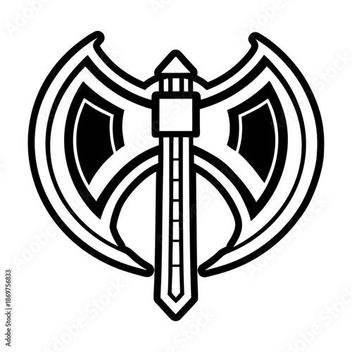 Glyph Style Double Axe Logos 