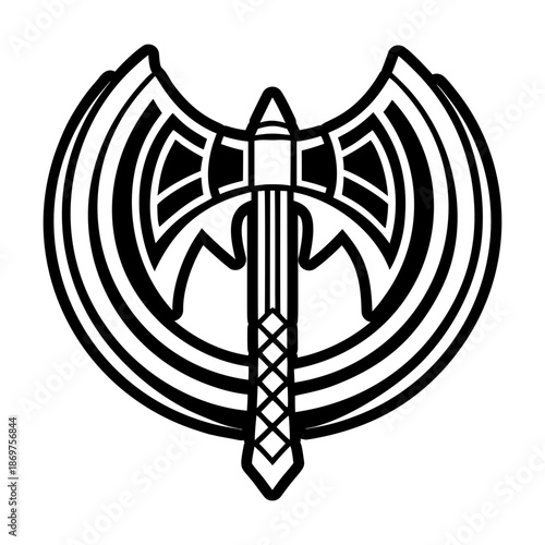 Glyph Style Double Axe Logos 